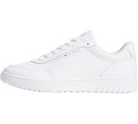 Tommy Hilfiger Men Th Basket Core Leather FM0FM05927 Low Top, White, 7