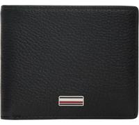Tommy Hilfiger Men Th Central Mini Cc Wallet AM0AM14495 Bifold Wallet, Black, One Size