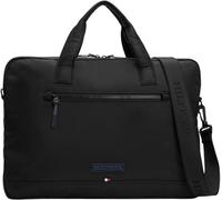 Tommy Hilfiger Men TH MONOTYPE COMPUTER BAG, Black, One Size