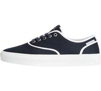 Tommy Hilfiger Men Th Vulc Cup Long Lace Canvas FM0FM05874 Low Top, Blue, 7