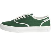 Tommy Hilfiger Men Th Vulc Cup Long Lace Canvas FM0FM05874 Low Top, Green, 10.5