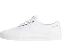 Tommy Hilfiger Men Th Vulc Cup Long Lace Canvas FM0FM05874 Low Top, White, 8