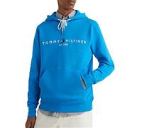 Tommy Hilfiger Men Tommy Logo Hoodie, Blue (Shocking Blue), S