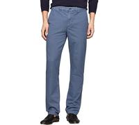 Tommy Hilfiger Men Trousers Denton Straight Fit Chino, Blue (Aegean Sea), 32W/32L
