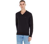 Tommy Hilfiger Men's 1985 V Neck Sweater Mw0mw30956 Pullovers, Black (Black), L