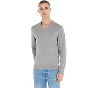 Tommy Hilfiger Men's 1985 V Neck Sweater Mw0mw30956 Pullovers, Grey (Medium Grey Heather), XXL