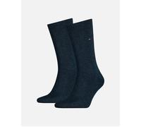 Tommy Hilfiger Men's 2-Pack Classic Embroidered Logo Socks, Jeans Blue - Black - Size: 9/9.5/10/10.5/11/11.5/12