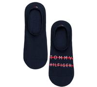 TOMMY HILFIGER | Mens 2 PACK Navy Blue No Show Trainer Socks | UK 6-8 EU 39-42