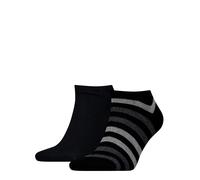 Tommy Hilfiger Mens 2 Pack No Show Trainer Socks in Black - Size UK 9-11