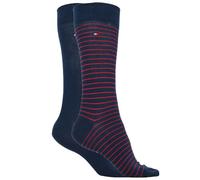 Tommy Hilfiger Mens Classic CLSSC SOCK, Navy / Red, 6-8 UK