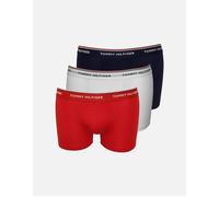 Tommy Hilfiger Men's 3-Pack Premium Essentials Boxer Trunks, Red/White/Navy - Size: 33/32/32