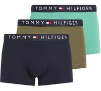 Tommy Hilfiger Men's 3 Pack Trunks Underwear, Multicolor (Des Sky/Utny Olv/Fort Grn), S