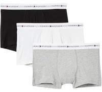 Tommy Hilfiger 3-pack Logo Trunks Grey Heather/black/white size S | Underwear Outlet | Men | Gray S