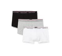 Tommy Hilfiger Men's 3p Lr Trunk Boxer Shorts, Black (Black/White/Grey Heather), S