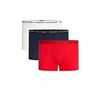 Tommy Hilfiger Men's 3p Trunk Trunks, Multicolour (White/Desert Sky/Primary Red), XXL