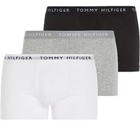 Tommy Hilfiger Men's 3p Trunk Um0um02203 Trunk, Multicolour (White/Heather Grey/White/Black), L