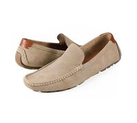 Tommy Hilfiger Men's Alvie Driving Style Loafer, Taupe Perf, 9 UK