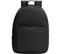 Tommy Hilfiger Men's Backpack Repreve with Exterior Pocket, Black (Black), One Size