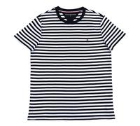 Tommy Hilfiger Men's Basic Tee Blue White Striped T-Shirt, blue white, XXL