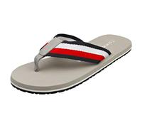 Tommy Hilfiger Men's Beach Flip Flops, Grey (Antique Silver), 8