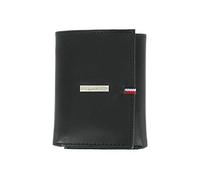 Tommy Hilfiger Men's Black Genuine Leather | ID Holder | Tri-Fold Wallet