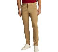 Tommy Hilfiger Men's Bleecker Printed Structure Slim Fit Chinos, Green (Classic Khaki), 38W/36L