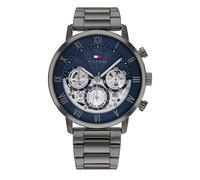 Tommy Hilfiger Men's Blue Skeleton Dial Stainless Steel Bracelet Watch