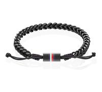 Tommy Hilfiger Braided Metal Bracelet Stainless Steel 2790513 - Man - Stainless Steel Black 19 cm