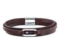 TOMMY HILFIGER Mens Bracelet CASUAL CORE 2790027 Leather Brown