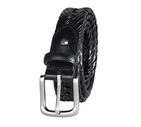 Tommy Hilfiger Men's Braided Belt, Black, 44