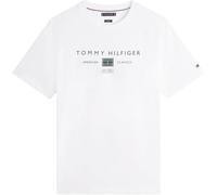Tommy Hilfiger Men's Brand Love Mono Stack Tee MW0MW42365 S/S T-Shirt, White, L