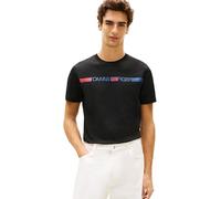 Tommy Hilfiger Men's Brand Love Stripe Tee Mw0mw42368 S/S T-Shirt (Pack of 1)