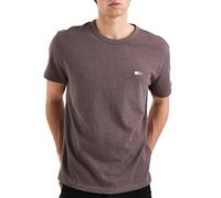 Tommy Hilfiger Men's Brown T-Shirt TJM Reg Badge, Brown, M