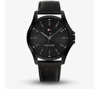 Tommy Hilfiger Mens Bruce Black Leather Strap Watch 1792190