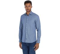Tommy Hilfiger Men's CL Stretch GEO Print SF Shirt L/S Shirt, Th Dark Navy/Th Light Blue, 37W