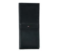 Tommy Hilfiger Men's Classic Secretary Wallet with ID Window and Multiple Card Slots, Black Ranger, One Size