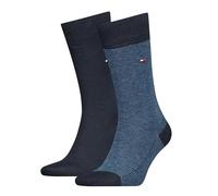 Tommy Hilfiger Men's Classic Socks, Navy, 39/42 (Pack of 2)
