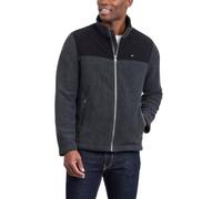 Tommy Hilfiger mens classic Zip Front Polar Fleece Jacket Blackcharcoal XX-Large US