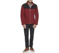 Tommy Hilfiger Men's Lightweight Polar Fleece Jacket, Black/Red, M