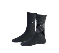 Tommy Hilfiger Men's CLSSC Sock, Anthracite, 39/42 (Pack of 2)