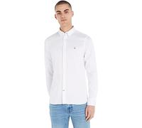 Tommy Hilfiger Men's Core Flex Dobby Sf Shirt Mw0mw25038 Casual Shirts, White (White), M