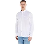 Tommy Hilfiger Men's Core Flex Poplin Rf Shirt Mw0mw25035 Casual Shirts, White (White), S