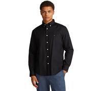 Tommy Hilfiger Men's CORE Flex POPLIN Solid RF Shirt MW0MW39988 L/S Shirt, Black, XXL