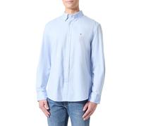 Tommy Hilfiger Men's CORE Flex POPLIN Solid RF Shirt MW0MW39988 L/S Shirt, Blue, XXL