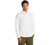 Tommy Hilfiger Men's CORE Flex POPLIN Solid RF Shirt MW0MW39988 L/S Shirt, White, XL