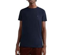 Tommy Hilfiger Men's Core Stretch Slim C-Neck Tee Mw0mw27539 S/S T-Shirts, Blue (Desert Sky), L