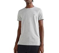Tommy Hilfiger Men's Core Stretch Slim C-Neck Tee Mw0mw27539 S/S T-Shirts, Grey (Light Grey Heather), XL