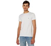 Tommy Hilfiger Men's Core Stretch Slim Cneck Tee T Shirt, White, M UK