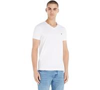 Tommy Hilfiger Men's Core Stretch Slim V-Neck Tee Mw0mw27540 S/S T-Shirts, White (White), S