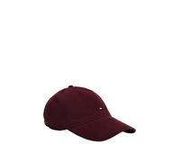 Tommy Hilfiger Mens Cotton 85 Logo Adjustable Baseball Cap, Deep Burgundy, One Size